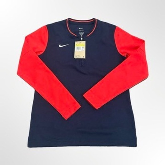Nike Dri-FIT 1/4 Zip Crewneck Sweatshirt Football/Soccer Women's Size Small - Picture 1 of 8